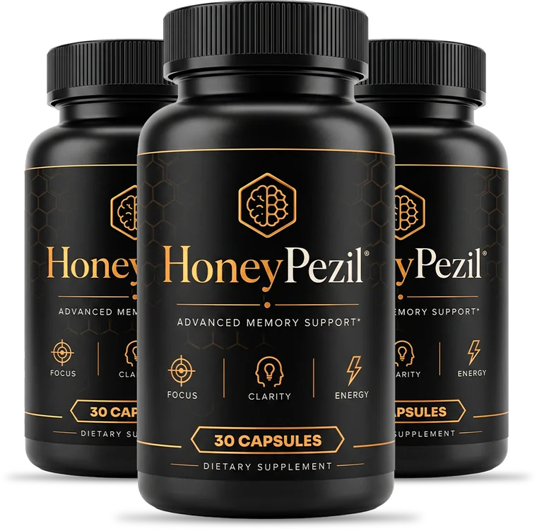 Honeypezil cognitive support three-bottle package